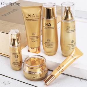 OneSpring Luxury Snail Repair & Brightening 6-Piece Gold Skincare Set